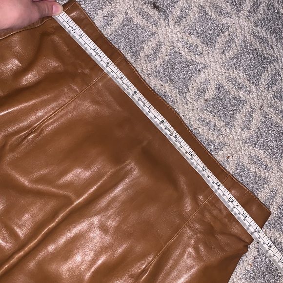 Zara 100% Leather Skirt - Picture 5 of 8
